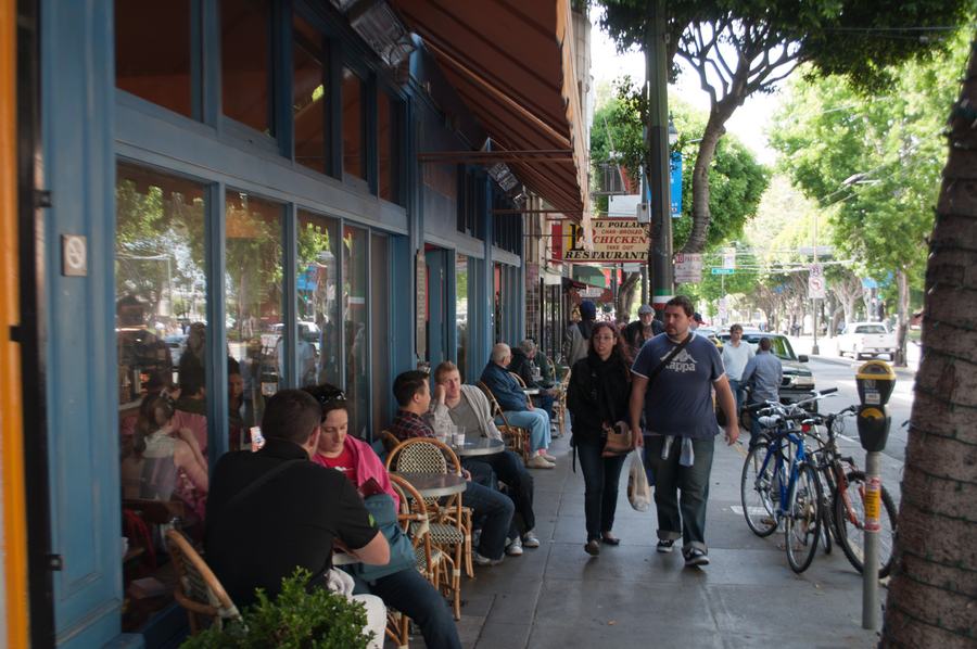 Columbus Avenue in North Beach, San Francisco.
