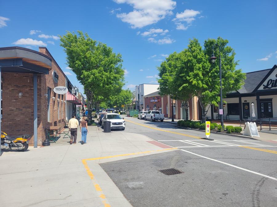 Main Street in downtown Duluth, Georgia